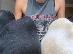 Curly Blonde Teen Records Solo Dildo Masturbation More at