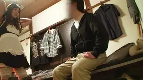 Amazing redhead teen Rina Kato has sex with boyfriend at her home