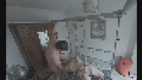CENSORED BONDAGE SEX TAPE SHIBARI ROPE SUSPENSION ON BONDAGE BED WITH ORAL AND SEX