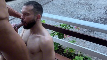 Me and Gabriel fucking each order in a public space