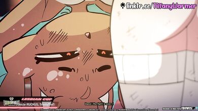 Vulnerable Kiss in Animated Cartoon Porn