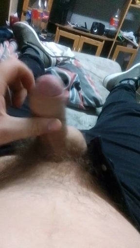 Hot Hunk Jack off in the Morning Moan & Cum