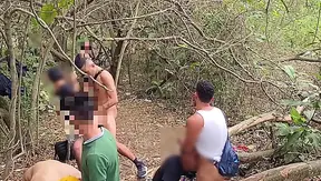 Steamy Forest Encounter: Hung Strangers Bareback in the Wild – GayPornForest 18+
