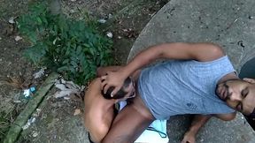 fui na trilha e soquei meti rola no carinha que tava la