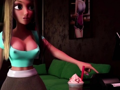 FUTANARI Barista XXX Frappuccino EXCLUSIVE 3D Shemale 2023