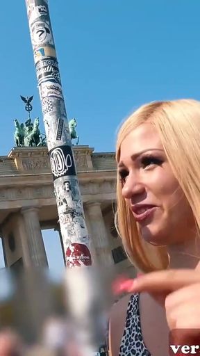 Emotional moment from "German blonde teen model try public Real blind date in berlin and get fucked"