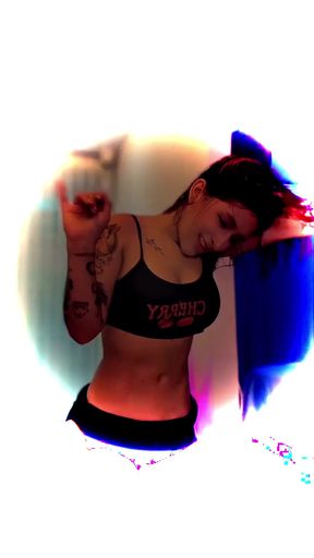 Curious censored amateur teen in a safe club