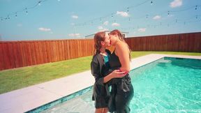 Camille and Tiffany Go for a Swim after the Office