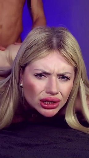 French Blonde Gets Squirt Orgasm and Huge Creampie - Cum Dumpster Life