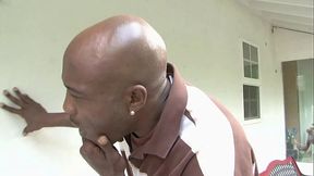 Sloppy lesbian BJ leads to big interracial cock and anal