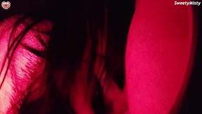 Girlfriend sucks dick deeply to best friend and gets cum in mouth