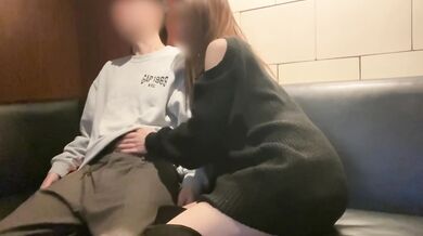 Impatient pervert tempts you on the lounge sofa with a secret NTR ride