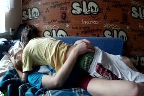 Real teenage Boyfriends Rubbin' Their Uncircumcised peckers And Soles Which Completes Up With enjoy mayo load