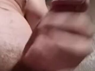 Stroking my big cock