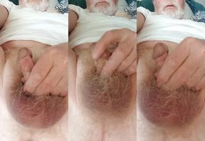 Tiny dick masturbating and ass fingering