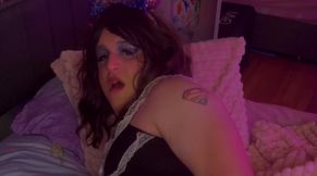 Depraved Sissy Maid Shows Off