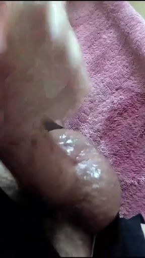 Must-share moment from "PEE DESPERATION - Piss on myself until I cum!"