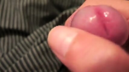 Bed uncut foreskin gaming closeup cum