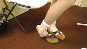 New Fluffy Socks Pantyhose Flip Flops