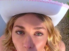 Sexy amateur blonde blowjob amp cumshot HD