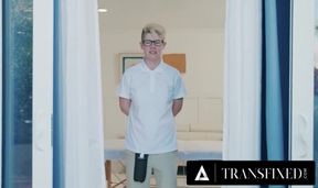 Trans Masseuses Destroy Kenzie Anne in 3-WAY MASSAGE Rough Threesome