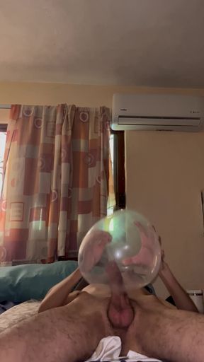 Fucking a Condom and Rich Cumshot