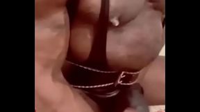 Gym Locker Room Bloated Belly Wank &amp_ Cum Session