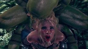 Female Knight Lose To Monster Ork - Episode.26 With Car Toon