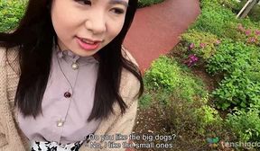 nozomi minami plays with our between her big tits