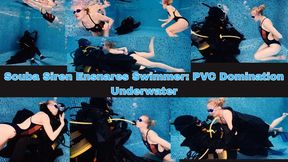 Scuba Siren Ensnares Swimmer: PVC Domination Underwater - MOV