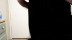 Horny petite teen strips