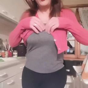 Crossdresser Boy Dressed as Busty Woman