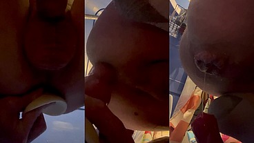 Male anal creampie and gape
