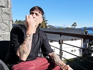 Smokin' Balconies Stir Despairing Penis Hunger