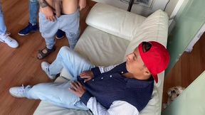 orgia con vecinos morbosos