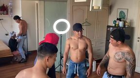 orgia con vecinos morbosos
