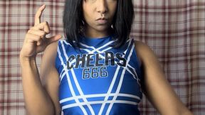 Bratty Cheerleader Shrinks Nerds Cock
