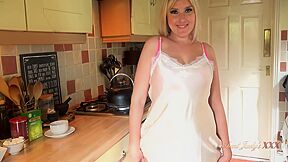 Your Busty Bbw Wife Charlie Rae Sucks Your Cock In The Kitchen (pov)