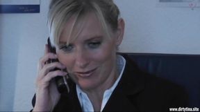 The Seductive Office Encounter with a Mature Blonde