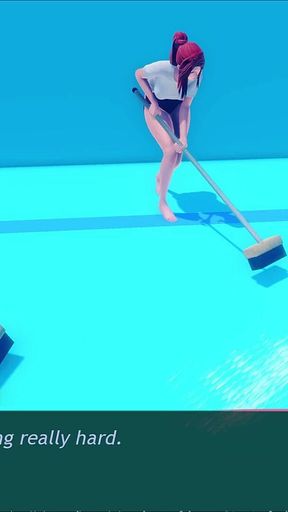 Murmur 7 Liz's Sloppy Locker Room Handjob on Adam - Milking His Cock for Explosive Cum Release (vn Gameplay)