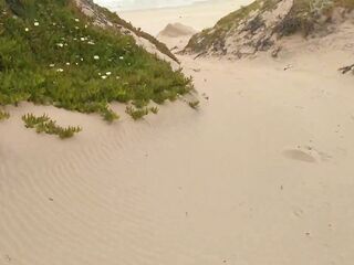 Peeing at a naked Beach