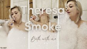 Theresa Smoke Bath with Me Pleasure: Nude Smoking, Wet Cigarette Fetish, Bathtub Goddess [Premium Clip]