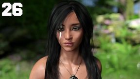 Cheating Curvy Babe Gets Facial in Anime Threesome Cuck Game Action