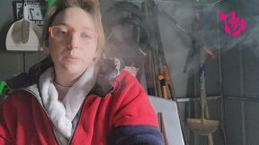 My BEST sensual smoking with eye contact coughing and nose blowing