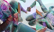 Tattooed Girl Tag Team Trans in POV Threesome