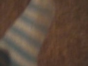 Cute Fuzzy Striped Dirty Socks (No Audio)