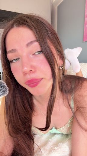 ASMR Soft Lip Kisses In Lingerie So You'll Come Closer