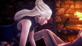 queen daenerys stormborn gives blow job in pov - game of thrones parody