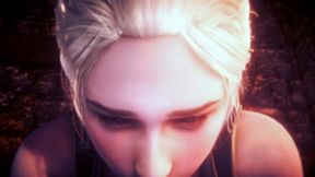 queen daenerys stormborn gives blow job in pov - game of thrones parody