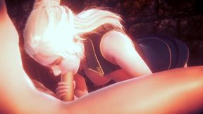 queen daenerys stormborn gives blow job in pov - game of thrones parody